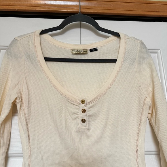 Guess Y2K Thermal Henley top - Picture 2 of 8
